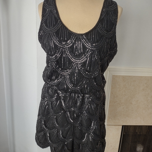 BeJeweled, Sparkle Dressy Short Jumper Black M - Picture 2 of 9